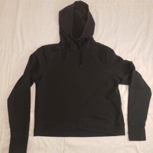 Women's All In Motion Black Hoodie Drawstring Thumb Holes Size S Small Pullover